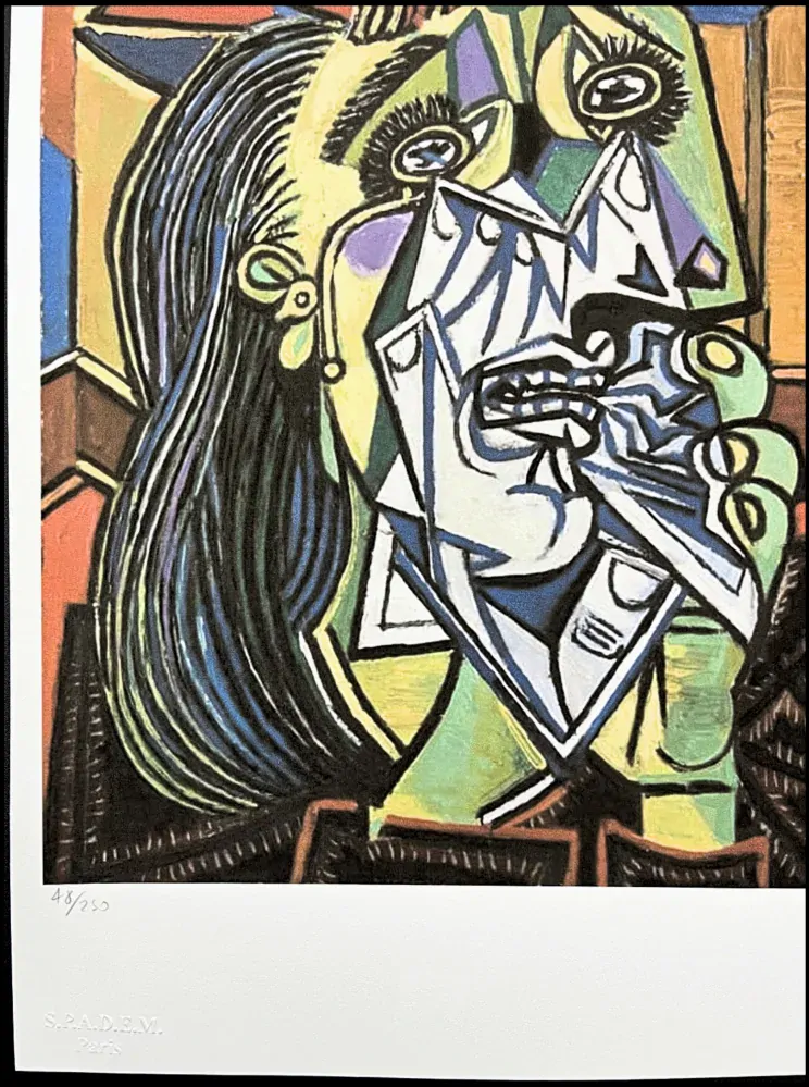 Pablo Picasso - The Weeping Woman 48/250 - signováno, 28.5x38 cm