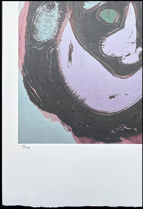 Andy Warhol - The Great Cat růžovo-černá 82/100 - edice Leo Castelli s certifikátem
