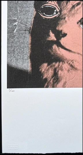 Andy Warhol - Cat růžovo-černá 6/100 - edice Leo Castelli s certifikátem