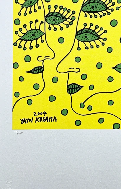 Yayoi Kusama - Love forever x/500 - signováno, číslovaná edice, 50x65 cm