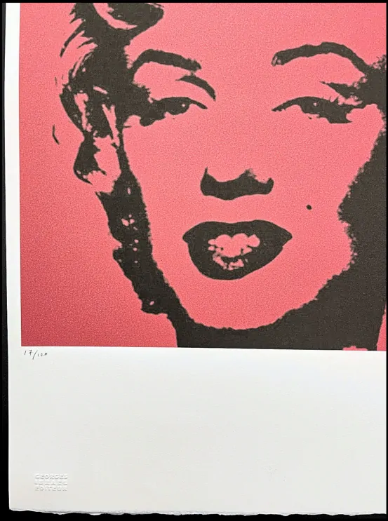 Andy Warhol - Marilyn Monroe červená 17/100 - edice Leo Castelli s certifikátem
