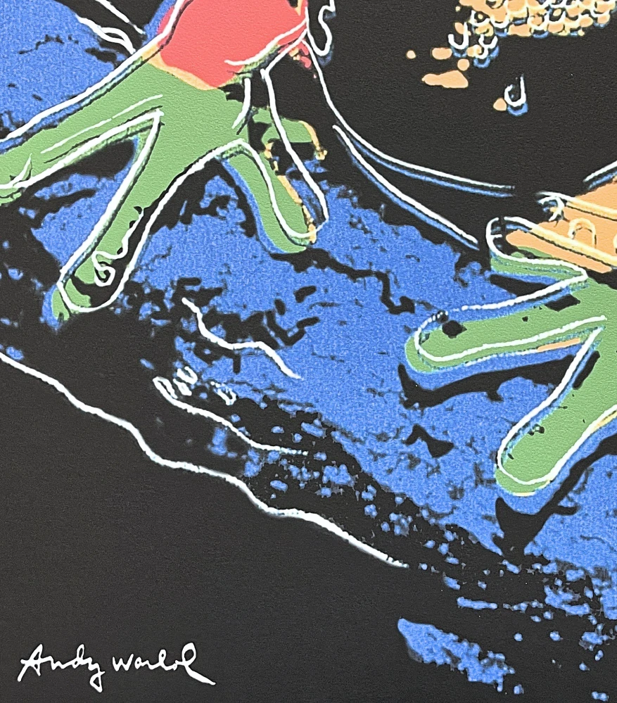 Andy Warhol - Tree Frog 208/2400 - 60x60 cm, limitovaná edice CMOA s certifikátem