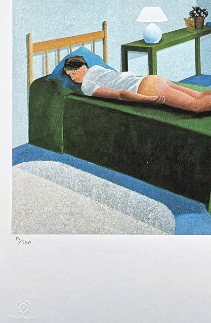 David Hockney - Room in Tarzana x/500 - limitovaná edice s certifikátem, 35x50 cm