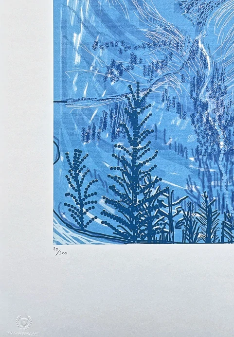 David Hockney - Yosemite in blue x/500 - limitovaná edice s certifikátem, 35x50 cm