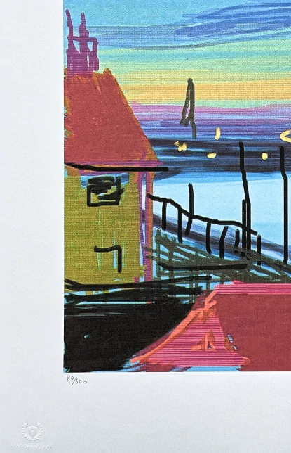 David Hockney - House by the Coast 80/500 - limitovaná edice s certifikátem, 50x35 cm