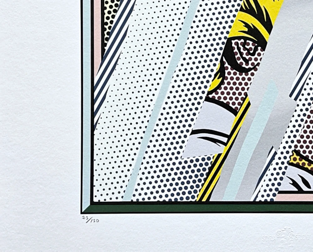 Roy Lichtenstein - Reflections on girl - signováno, 50x35cm, limitovaná edice 73/150