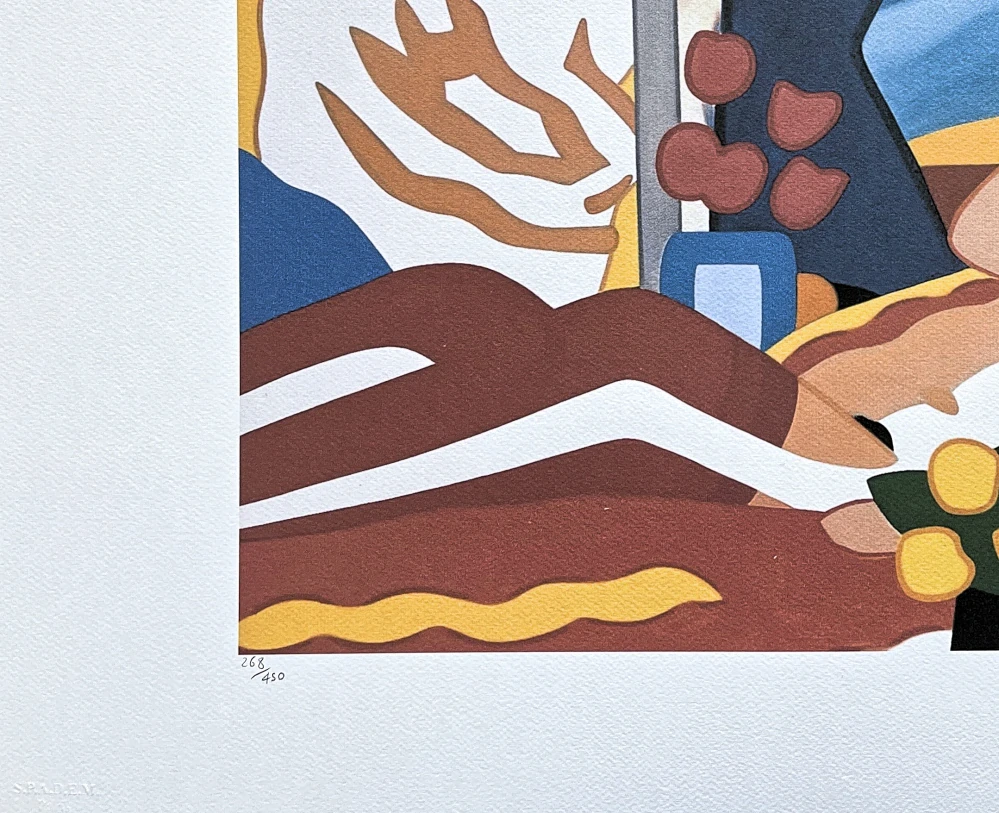 Tom Wesselmann - Nude with Flowers - signováno, limitovaná edice 268/450