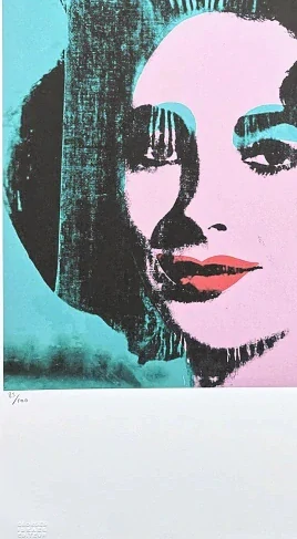 Andy Warhol - Liz Taylor x/100 - edice Leo Castelli s certifikátem