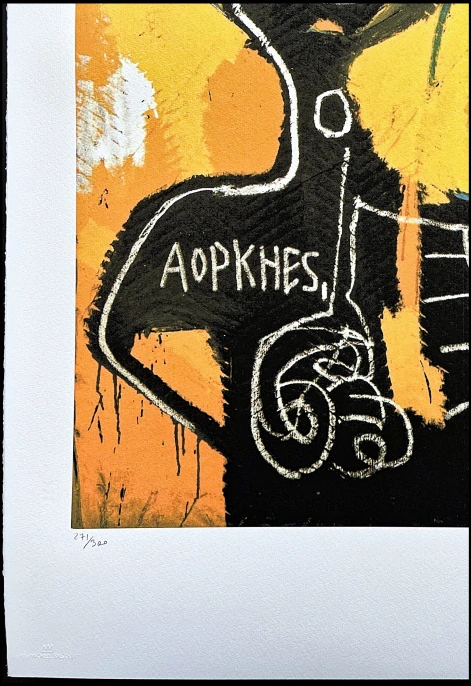 Jean-Michel Basquiat - Aopkhes 271/300 - limitovaná edice, signováno, 50x70cm 