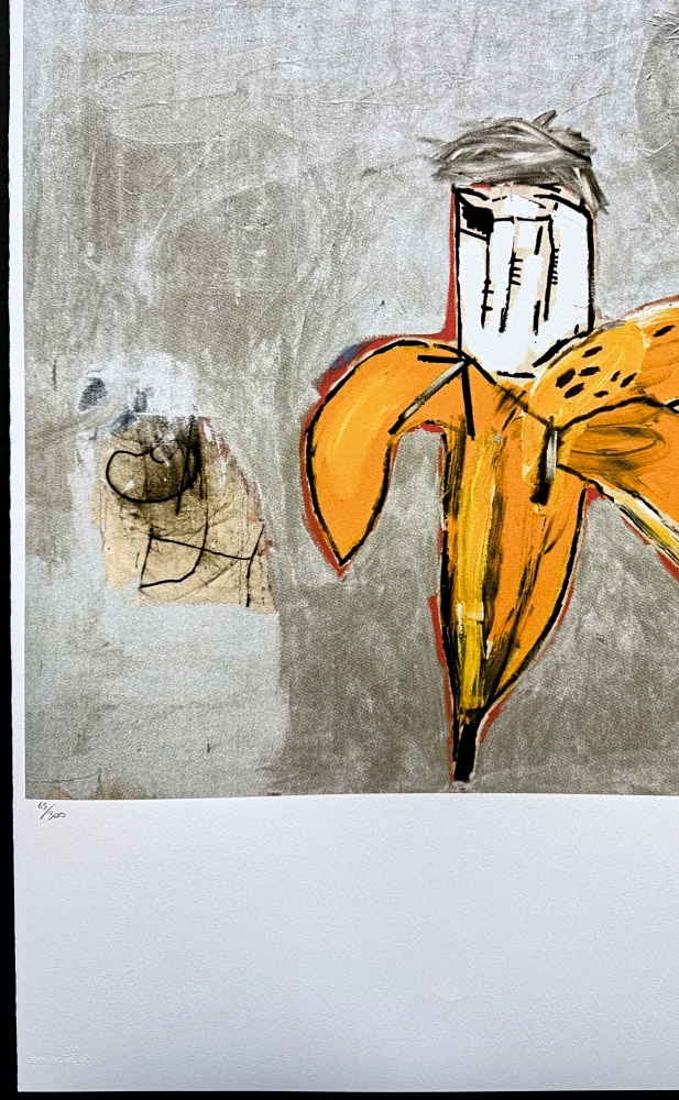 Jean-Michel Basquiat - Andy as a Banana 65/300 - limitovaná edice, signováno, 50x70cm 