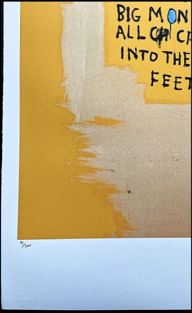 Jean-Michel Basquiat - The Whole Livery Line x/300 - limitovaná edice, signováno, 50x70cm