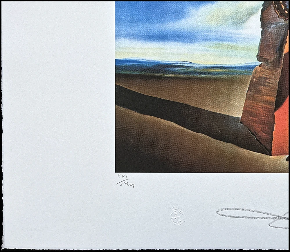 Salvador Dalí - Paysage aux Papillons - signováno, limitovaná edice, 50x66cm