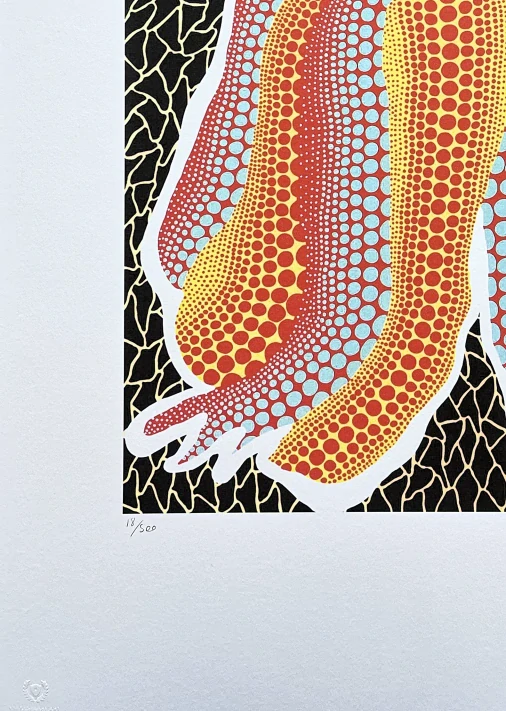 Yayoi Kusama - Colorful pumpkin x/500 - signováno, číslovaná edice, 50x65 cm