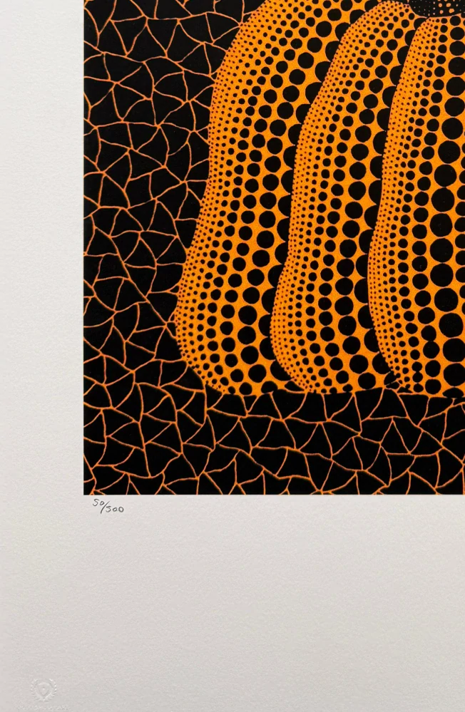 Yayoi Kusama - Pumpkin YSQ x/500 - signováno, číslovaná edice, 50x65 cm