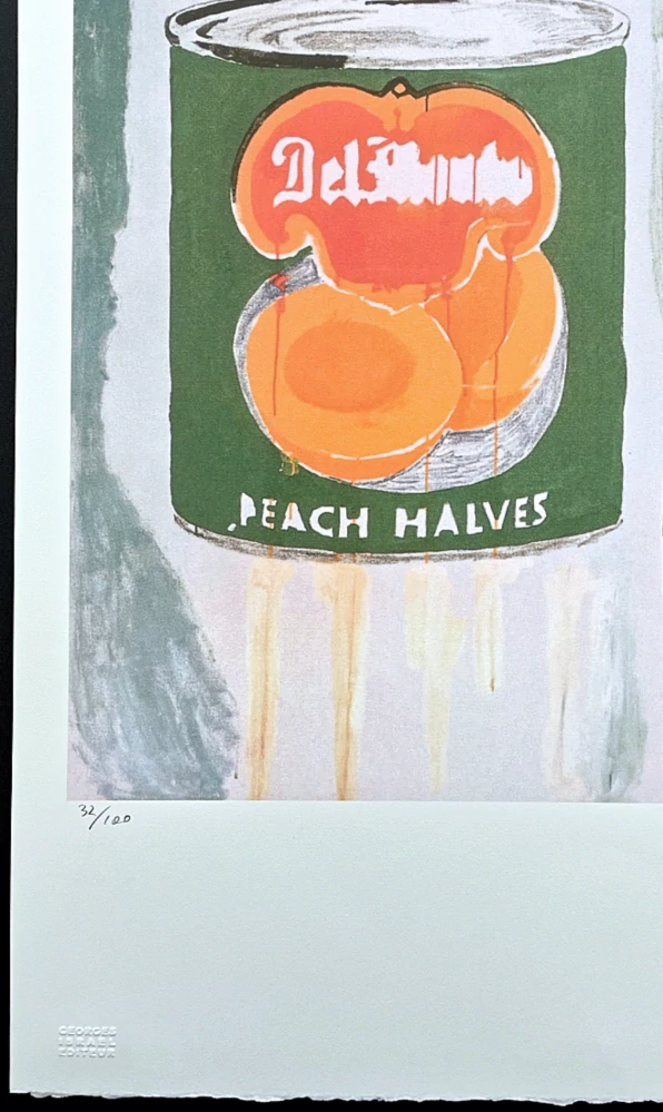 Andy Warhol - Del monte peach halve 32/100 - edice Leo Castelli s certifikátem