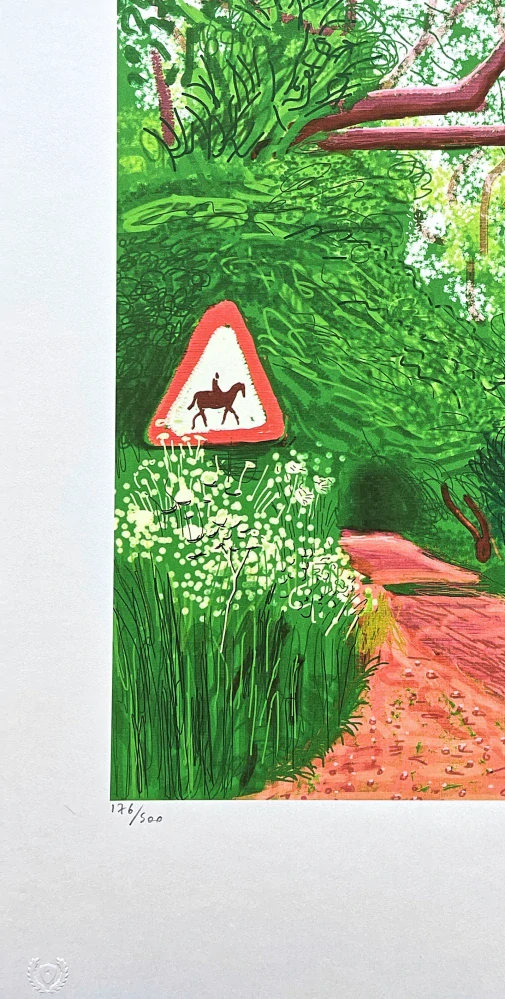 David Hockney - The Arrival of spring in Woldgate 176/500 - limitovaná edice s certifikátem, 35x50 cm