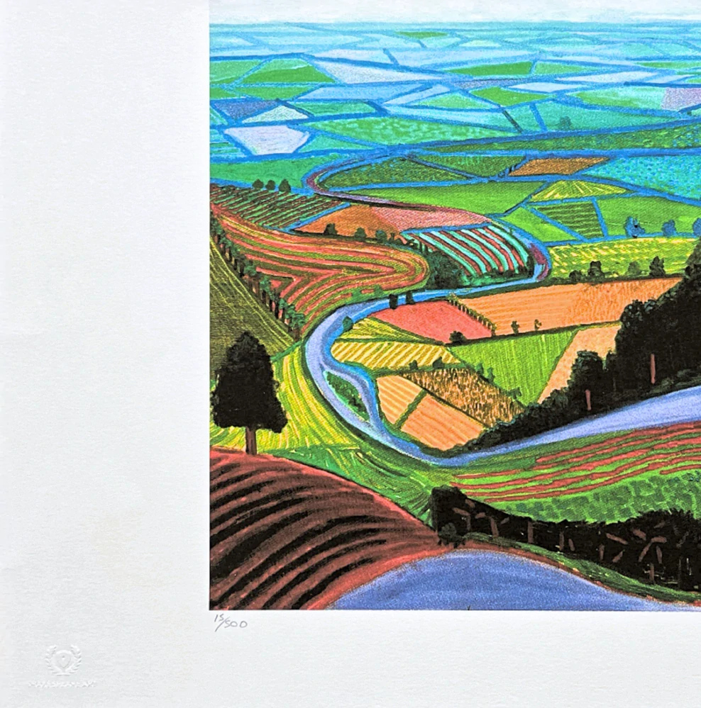 David Hockney - The Garrowby Hill 15/500 - limitovaná edice s certifikátem, 50x35 cm