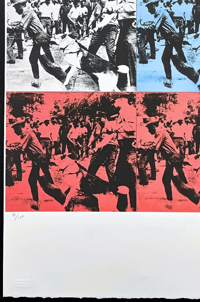 Andy Warhol - Race Riot 80/100 - edice Leo Castelli s certifikátem
