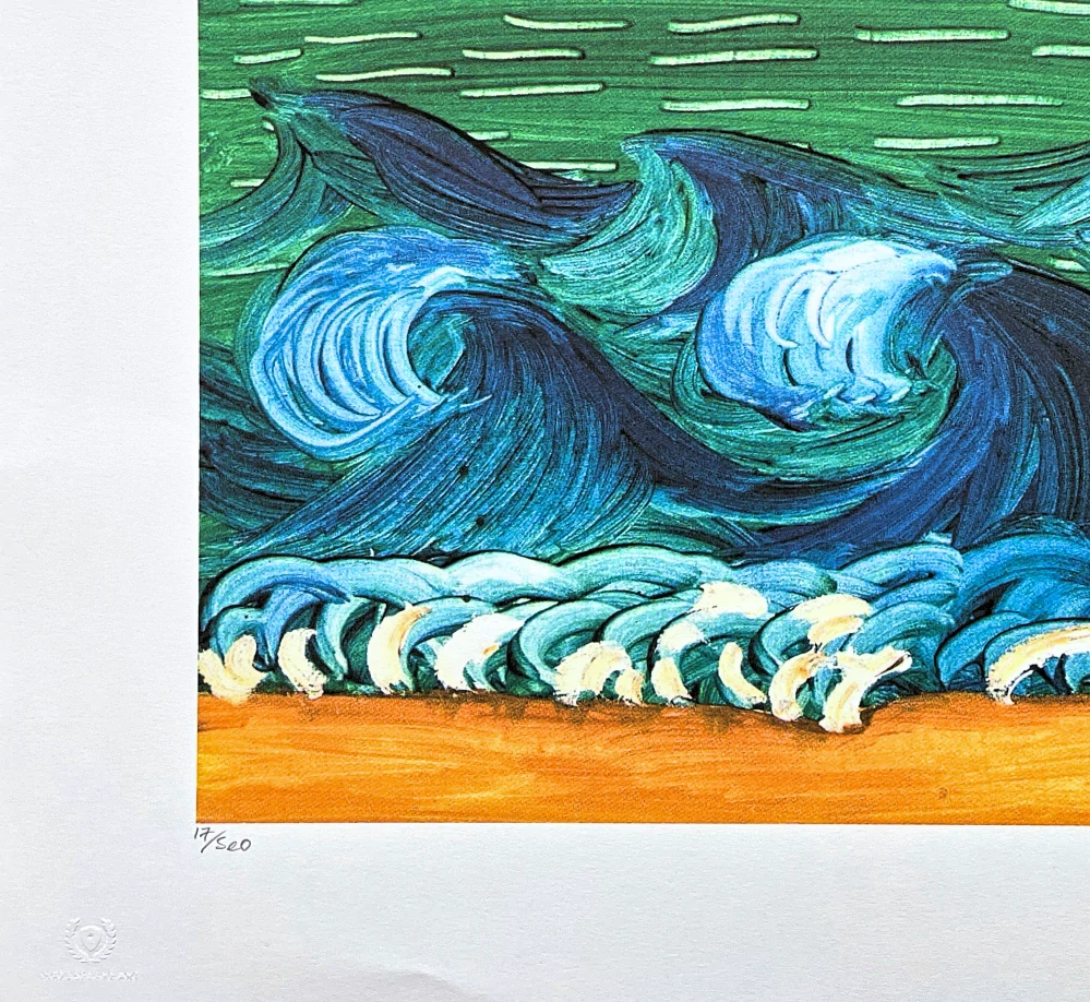 David Hockney - The Wave 17/500 - limitovaná edice s certifikátem, 50x35 cm