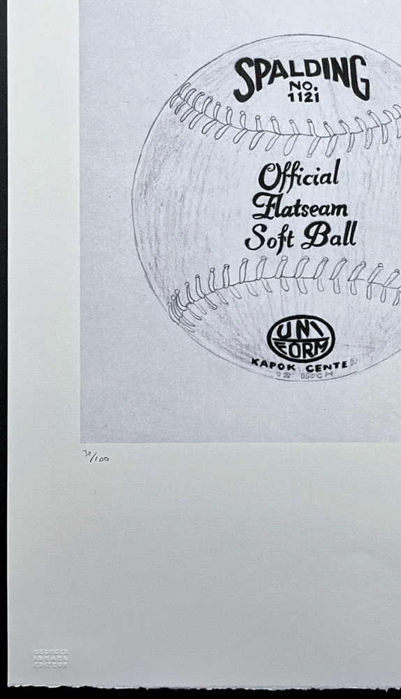 Andy Warhol - Spalding Soft ball 32/100 - edice Leo Castelli s certifikátem