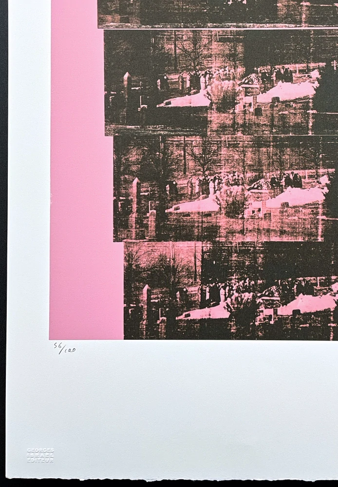 Andy Warhol - Gangster Funeral 56/100 - edice Leo Castelli s certifikátem