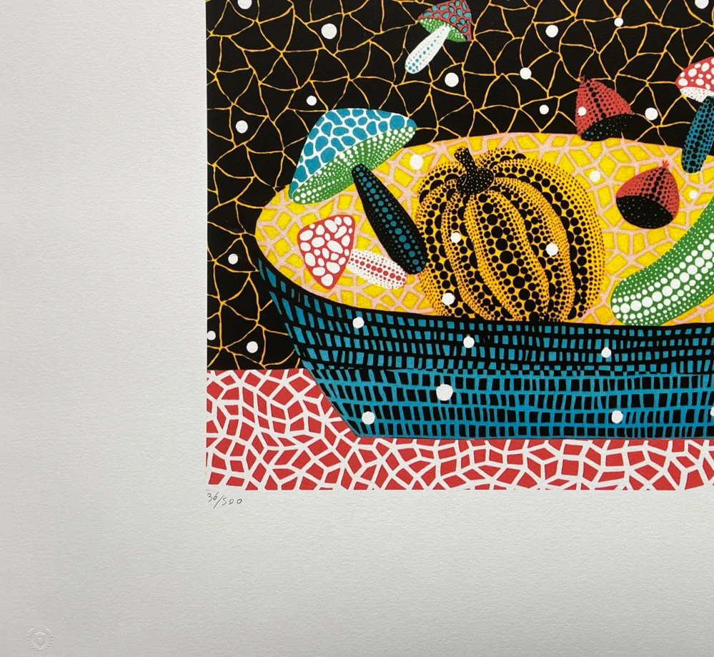 Yayoi Kusama - Fruits 36/500 - signováno, číslovaná edice, 50x65 cm