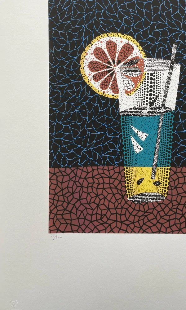Yayoi Kusama - Lemon squash II 58/500 - signováno, číslovaná edice, 50x65 cm