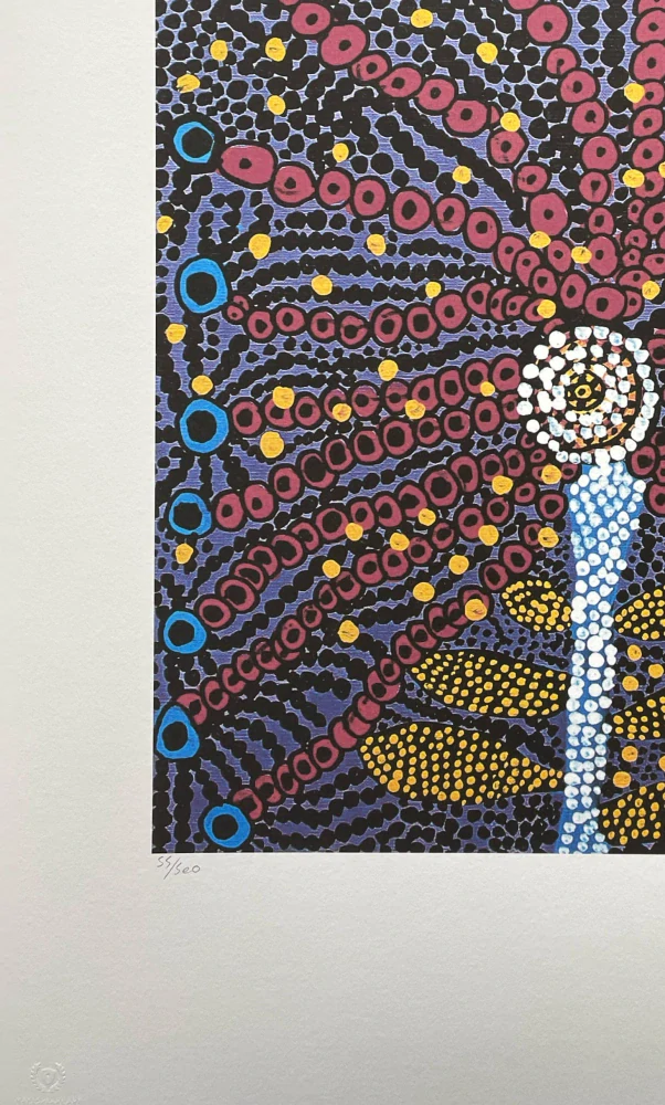 Yayoi Kusama - Flower bloomed in my heart 55/500 - signováno, číslovaná edice, 50x65 cm