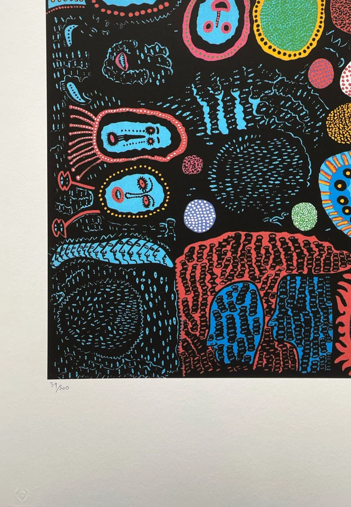 Yayoi Kusama - Every Day i Pray for Love 39/500 - signováno, číslovaná edice, 50x65 cm