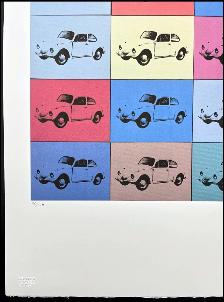 Andy Warhol - Volkswagen 92/100 - edice Leo Castelli s certifikátem