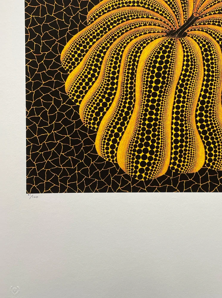 Yayoi Kusama - Dancing pumpkin III 61/500 - signováno, číslovaná edice, 50x65 cm