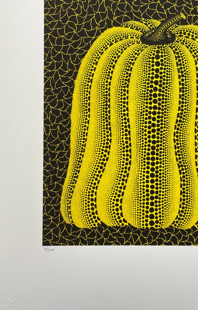 Yayoi Kusama - Pumpkin J x/500 - signováno, číslovaná edice, 50x65 cm