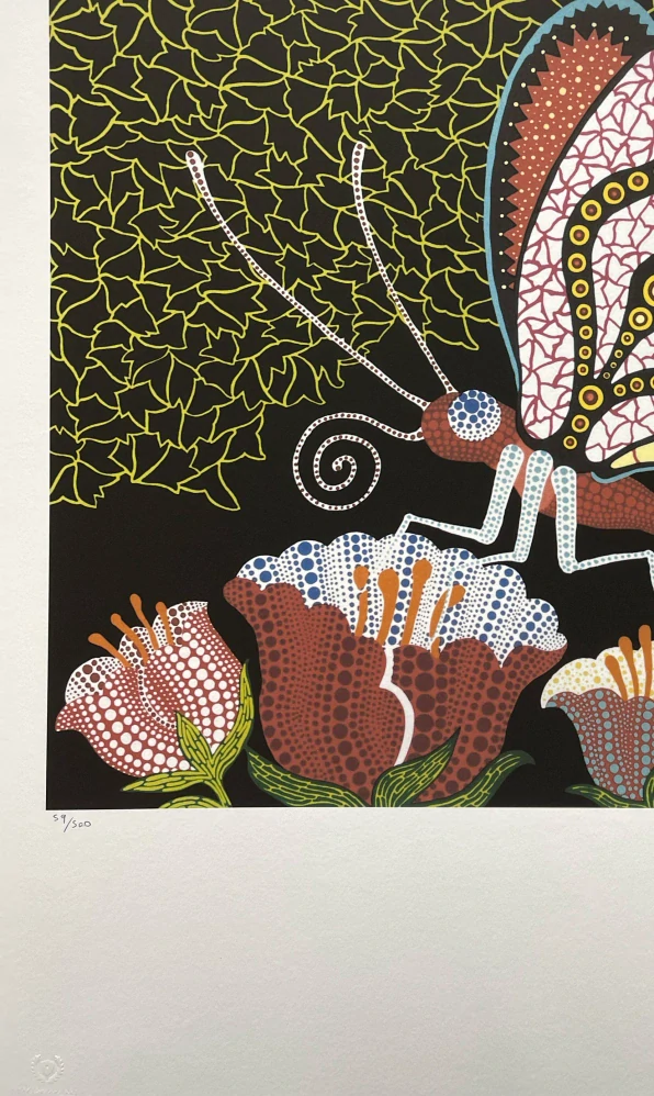 Yayoi Kusama - Flower Garden 59/500 - signováno, číslovaná edice, 50x65 cm