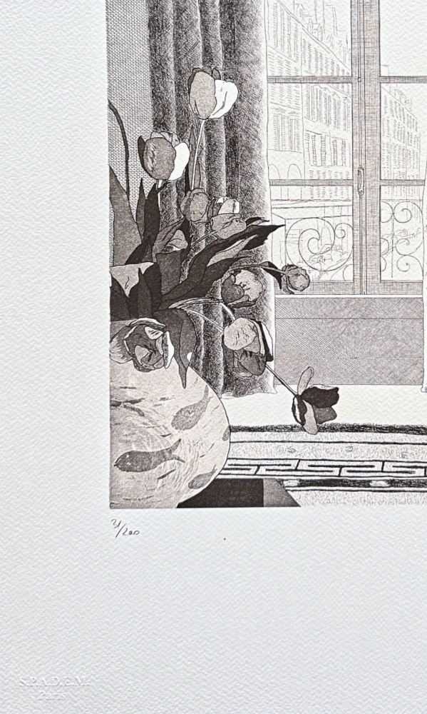 David Hockney - Rue de Seine 31/200 - limitovaná edice, s certifikátem, 35x50 cm