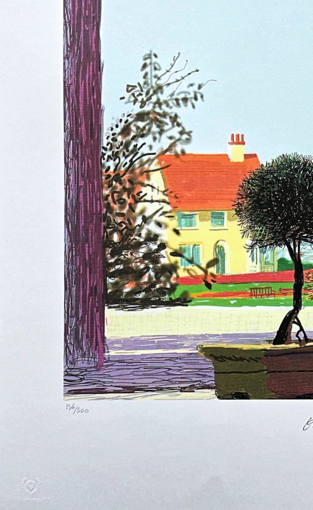 David Hockney - The my window house 156/500 - limitovaná edice, s certifikátem, 35x50 cm