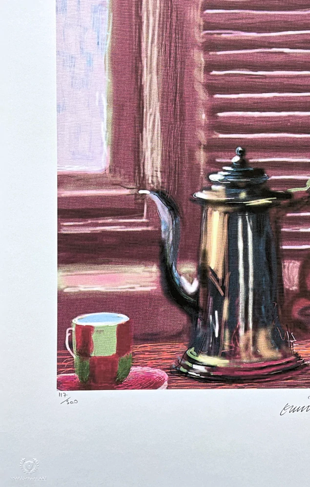 David Hockney - Cafe 117/500 - limitovaná edice, s certifikátem, 35x50 cm
