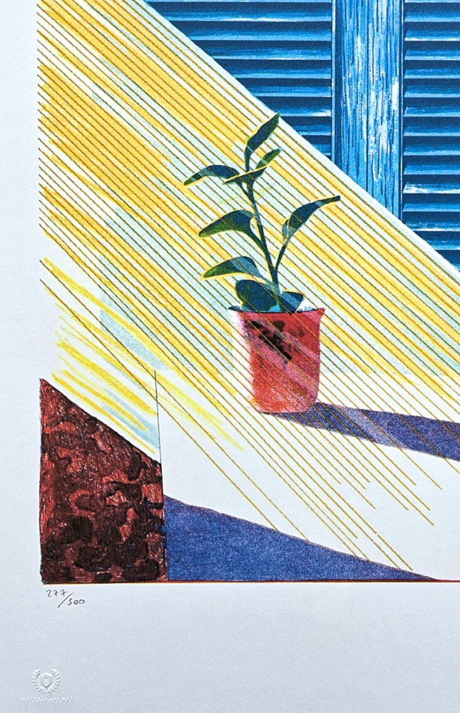 David Hockney - Sun ll 277/500 - limitovaná edice, s certifikátem, 35x50 cm