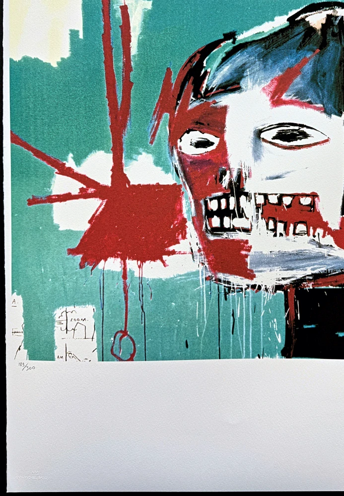 Jean-Michel Basquiat - La Colomba 183/300 - limitovaná edice, signováno, 50x70cm