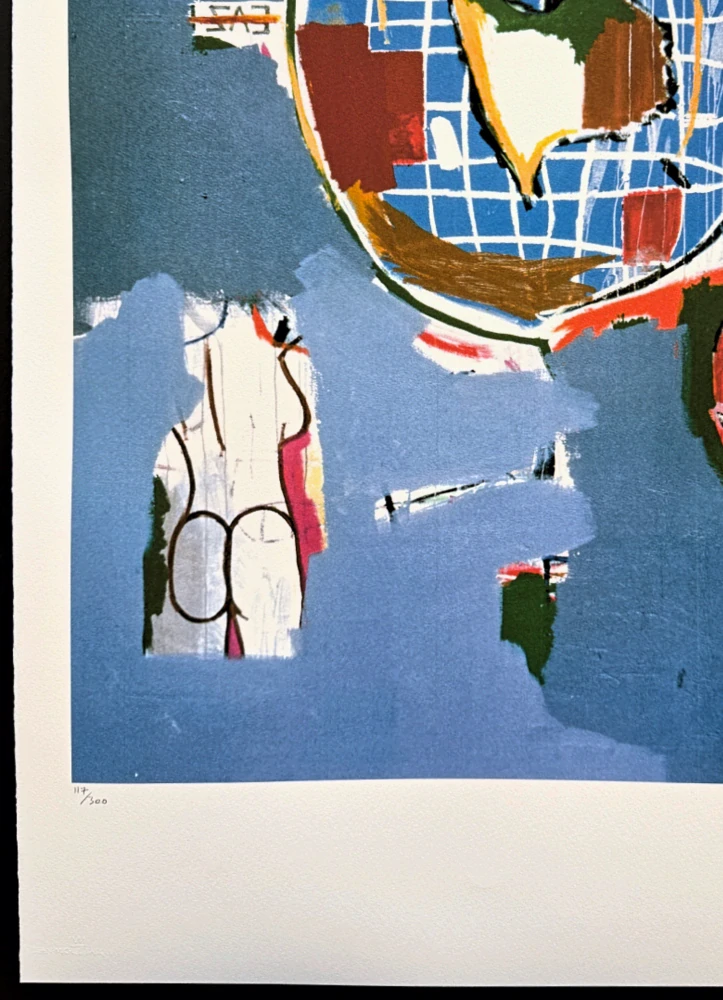 Jean-Michel Basquiat - Earth 117/300 - limitovaná edice, signováno, 70x50cm 