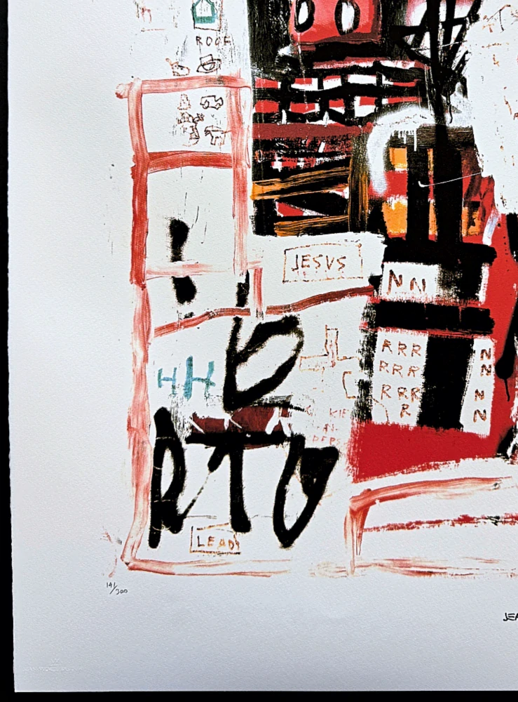 Jean-Michel Basquiat - Number 1 141/300 - limitovaná edice, signováno, 50x70cm