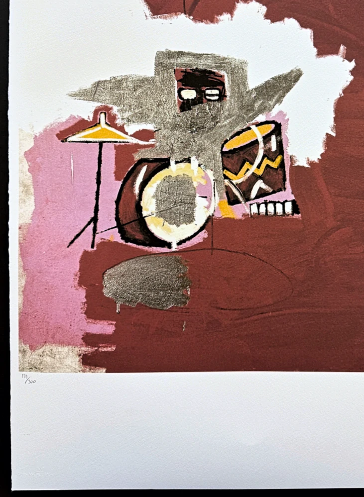 Jean-Michel Basquiat - Max Roach 133/300 - limitovaná edice, signováno, 50x70cm
