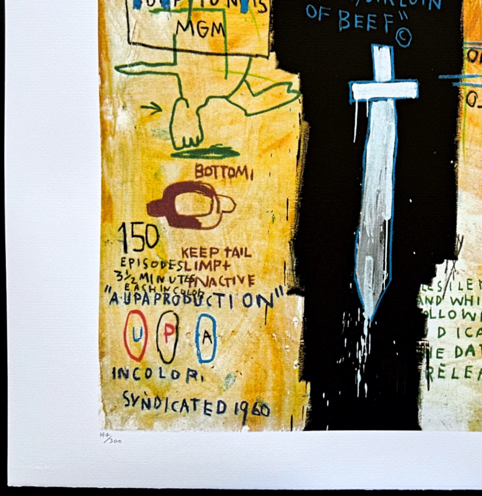 Jean-Michel Basquiat - Job analises 147/300 - limitovaná edice, signováno, 70x50cm