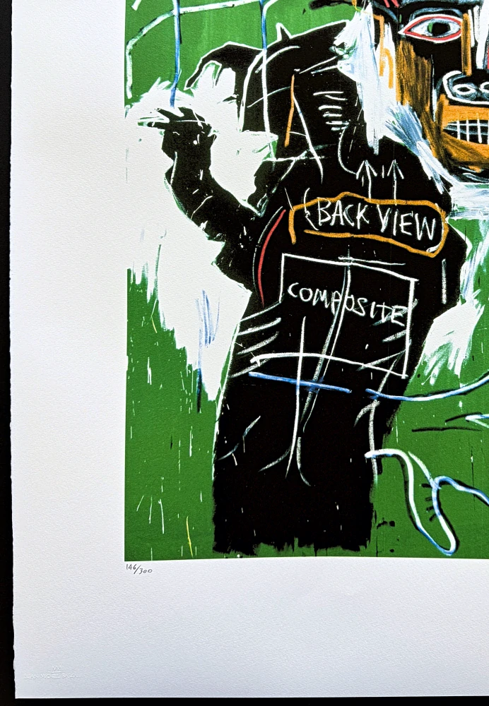Jean-Michel Basquiat - Black view 146/300 - limitovaná edice, signováno, 50x70cm 