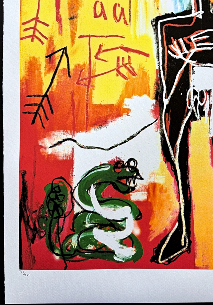 Jean-Michel Basquiat - Snake 203/300 - limitovaná edice, signováno, 50x70cm