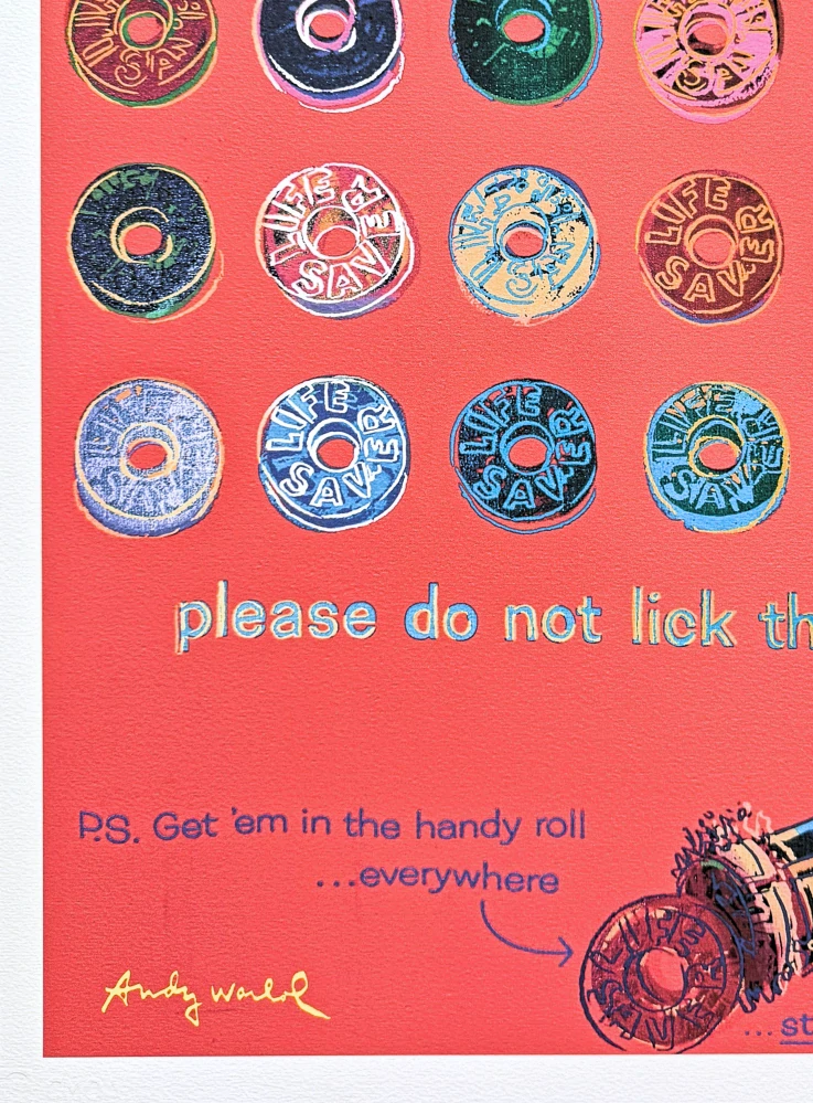 Andy Warhol - Life Savers ll 136/500 - signováno, 50x50cm, limitovaná edice CMOA s certifikátem