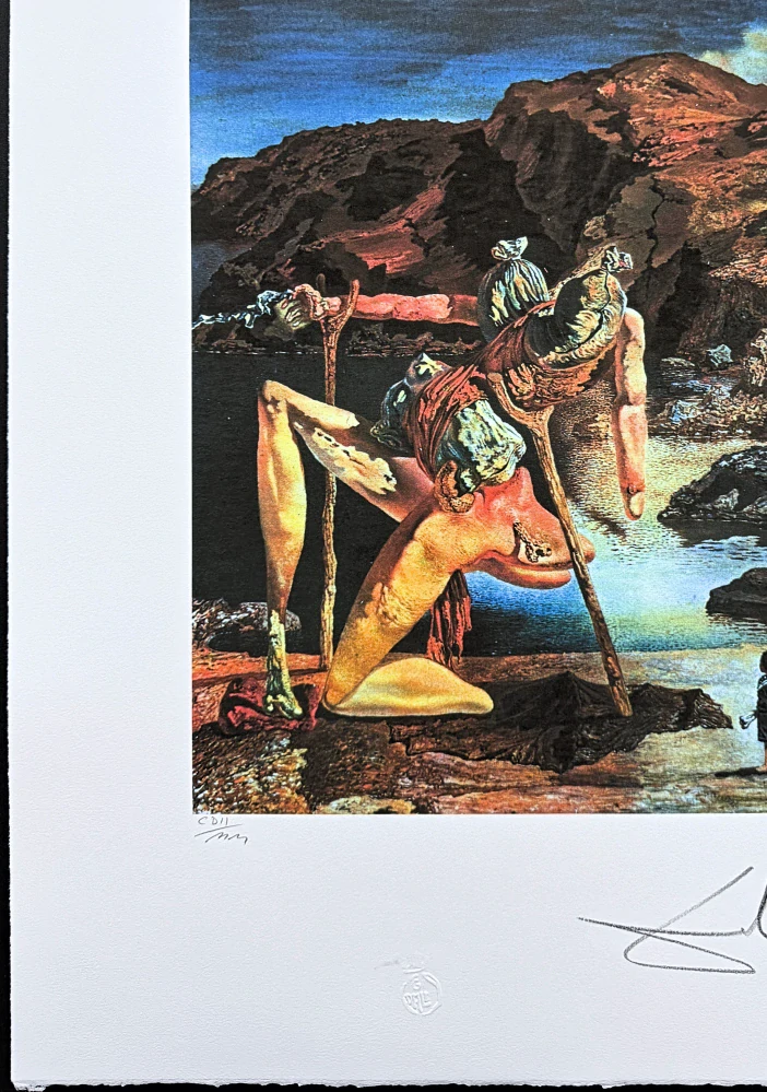 Salvador Dalí - The Spectre of Sex Appeal - signováno, limitovaná edice, 50x66cm