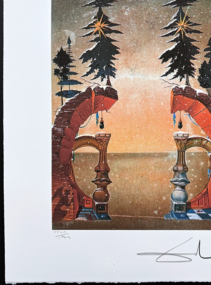 Salvador Dalí - Christmas - signováno, limitovaná edice, 50x66cm