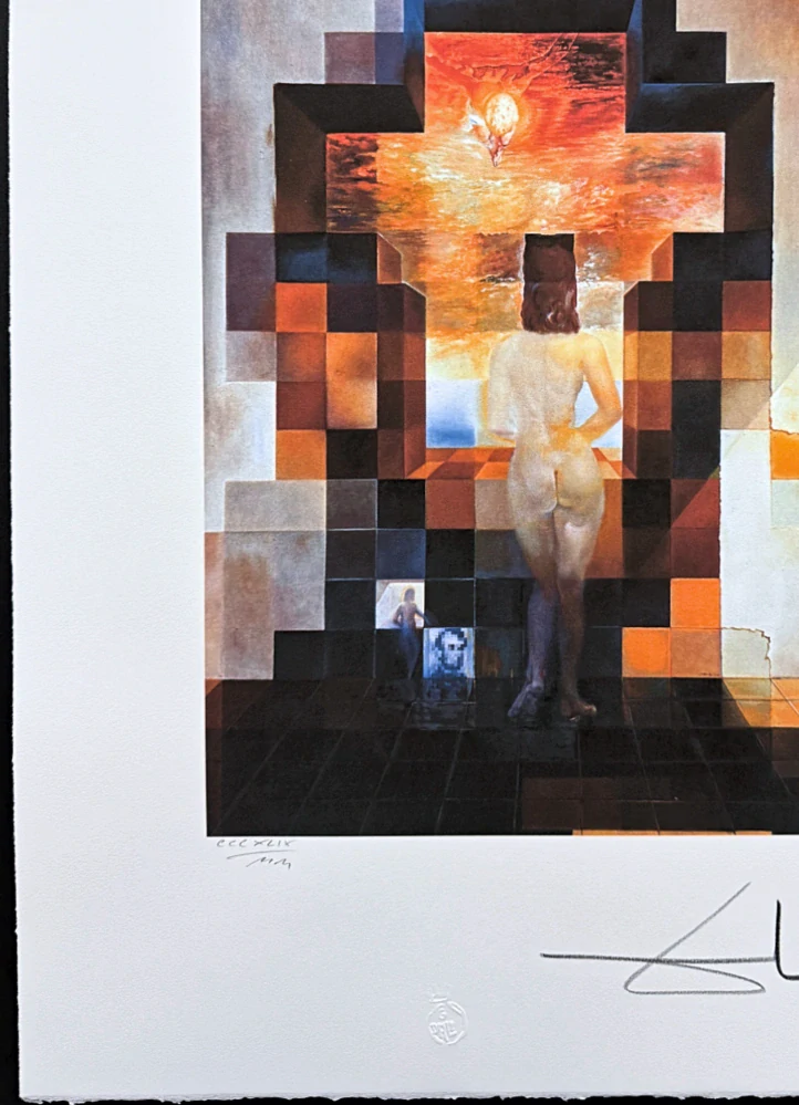 Salvador Dalí - Lincoln in Dalivision - signováno, limitovaná edice, 50x66cm