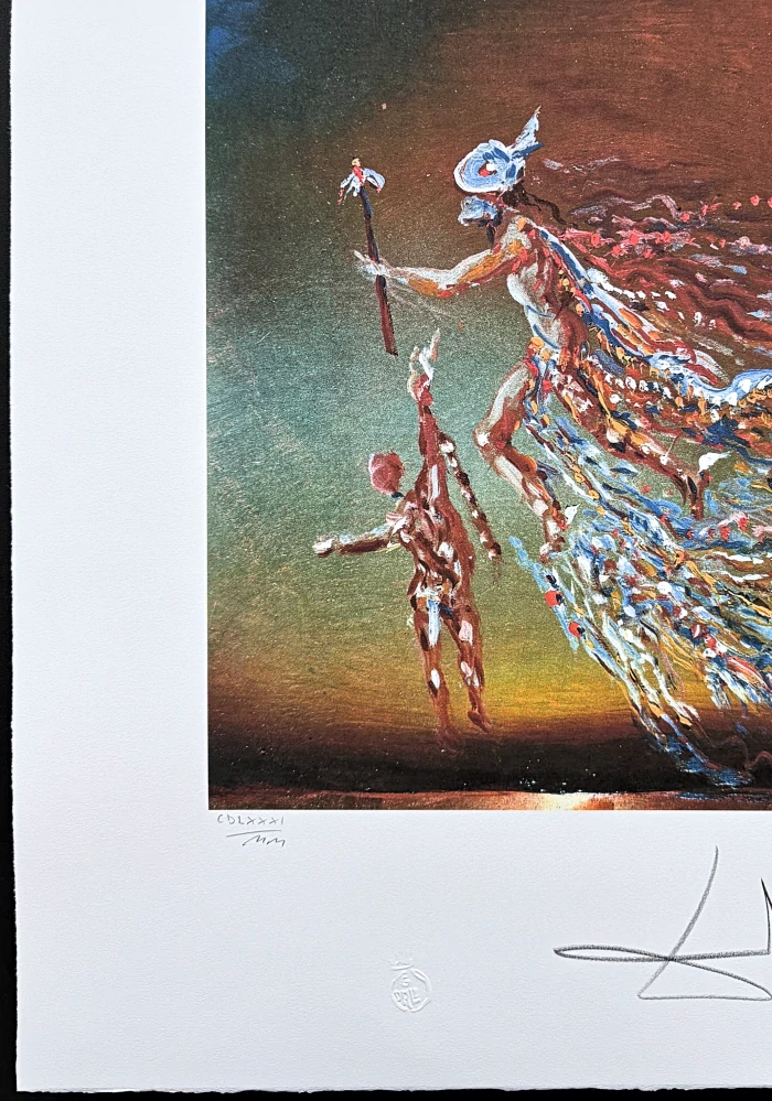 Salvador Dalí - Hermes - signováno, limitovaná edice, 50x66cm