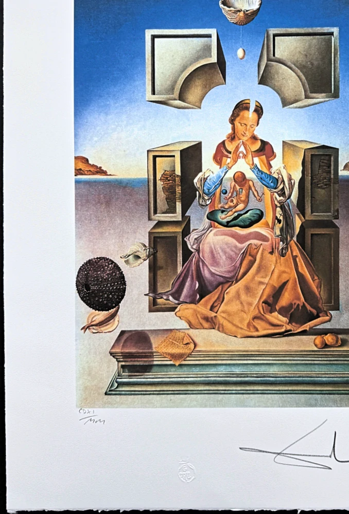 Salvador Dalí - The Madonna of Port Lligat - signováno, limitovaná edice, 50x66cm